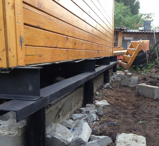 Поднять дом на винтовые сваи в Михайлове